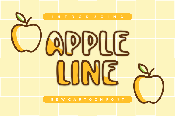 Apple Line: A Playful Display Font for Branding That Feels Alive