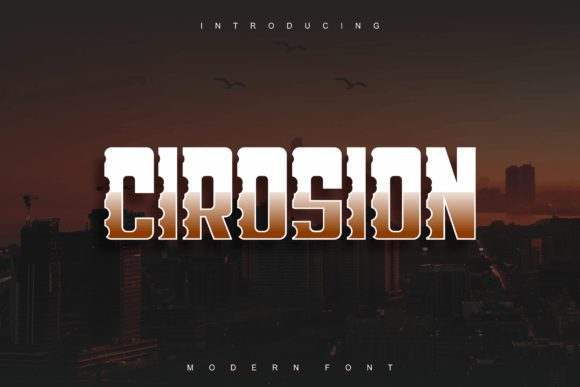 Cirosion: A Bold Display Font for Modern Marketing Visuals