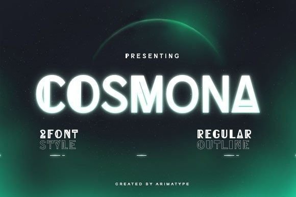 Cosmona: The Display Font That Elevates Campaign Visuals with Neon-Inspired Boldness