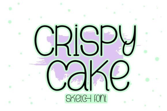Crispy Cake Font: Playful Sketch Type for Crafts