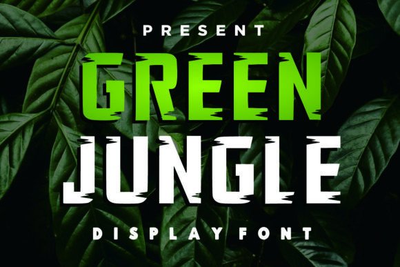 Green Jungle Font: Bold Display Type for Makers