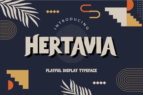 Hertavia: A Playful Display Font for Editorial Charm