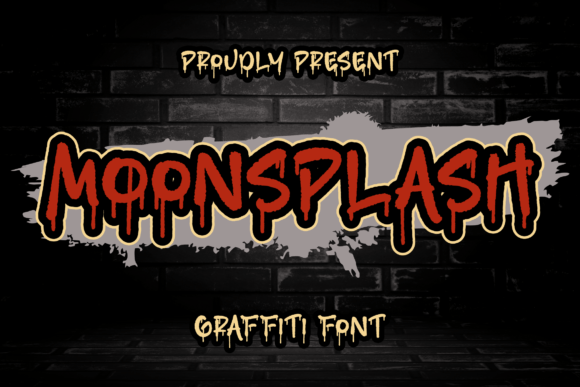 Moonsplash: A Graffiti Display Font That Brings Handmade Projects to Life