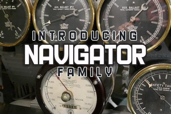 Navigator: A Bold Display Font for Modern Branding Projects
