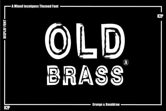 Old Brass: A Bold Display Font for Dynamic Editorial Design