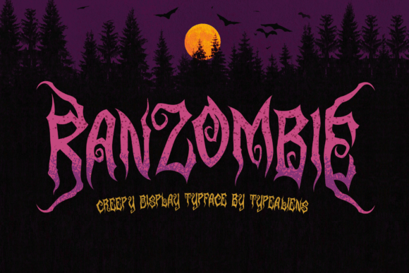 Ranzombie: A Hauntingly Stylish Display Font for Web Design Projects