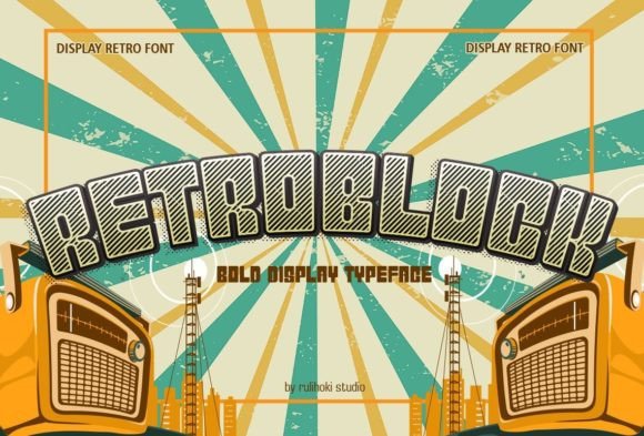 Retroblock: A Dynamic Display Font for Bold Web Design