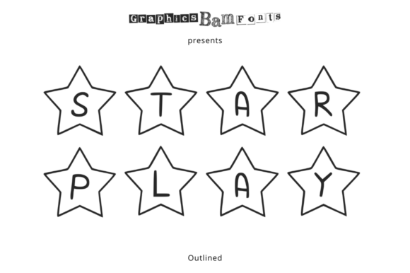 Star Play Outlined Font: A Festive Display Typeface Review