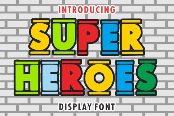 Super Heroes: A Friendly Display Font for Editorial Charm
