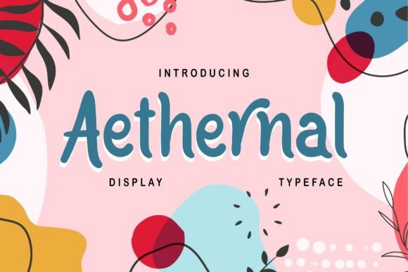 Testing Aethernal Font for Playful Brand Identity Design