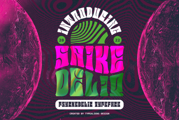 Testing Saike Deliq Font for Psychedelic Brand Identity