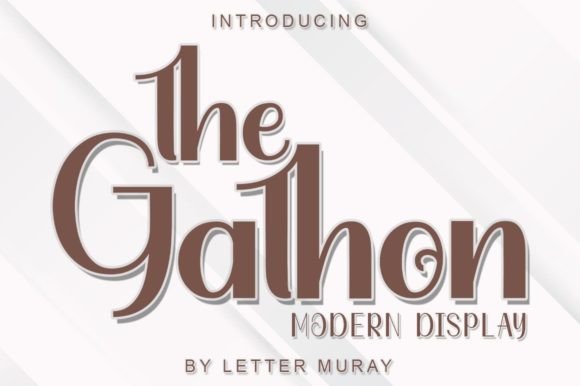 The Gathon: A Bold Display Font That Brings Energy to Branding Projects
