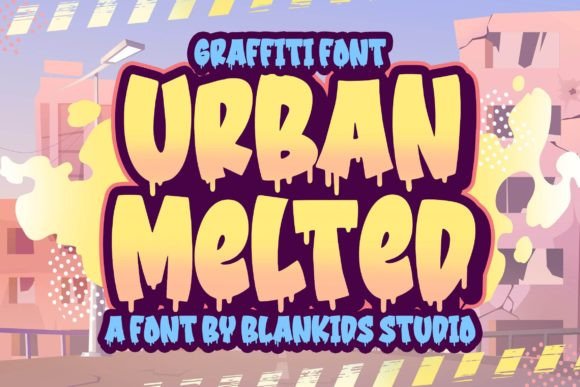 Urban Melted: A Playful Display Font for Bold Web Design and Digital Identity