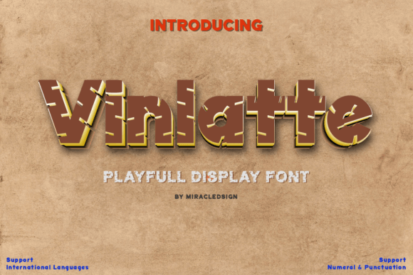 Vinlatte Font: Elegant Display Typography for Web Design