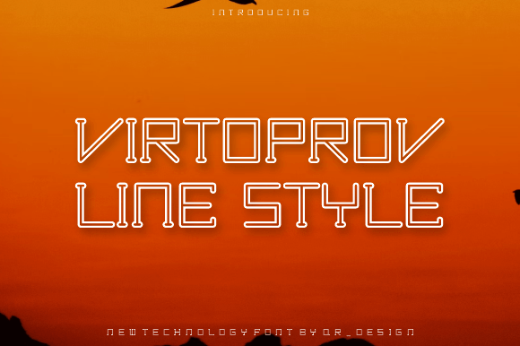 Virtoprov Line Font: A Bold Typeface for Branding