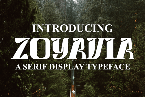 Zoyavia: A Stylish Display Font for Crafters and Product Makers
